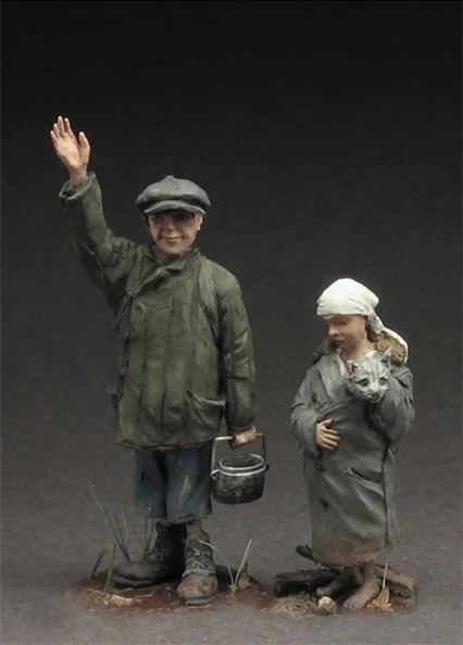 1/35 наборы моделей фигурок из смолы WW2 советские Детские разборные неокрашенные |