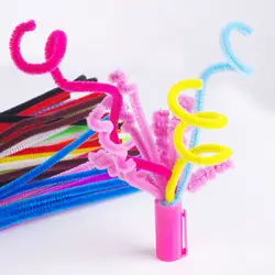 100 шт./компл. развивающие игрушки материалы montessori детские плюшевые корневые полосы головоломка красочные трубы очиститель ручной работы DIY