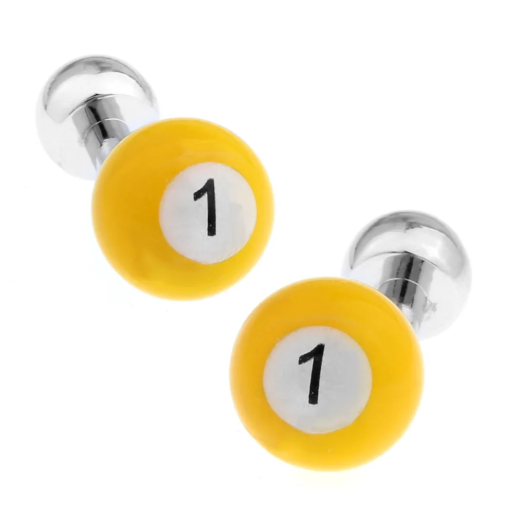 

Mens Wedding Cufflinks Funny Ball Favorite Number 1 & Clean Cloth 150055