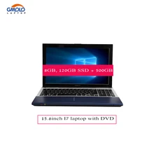 GMOLO бренд 15,6 дюймов игровой ноутбук Intel I7 8 ГБ ОЗУ 500 Гб HDD& 120 ГБ SSD DVD rom/RW wifi Windows 10 ноутбук