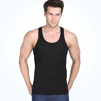 

Men summer thin Modal material tight-fitting lycra cotton Tank top male vest hurdler 100% cotton 23122
