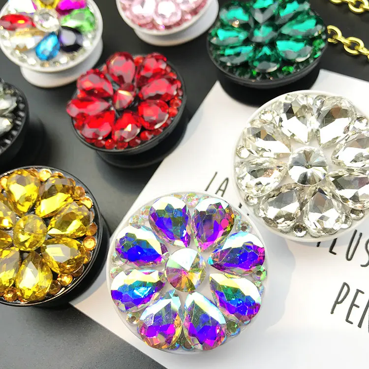 Diamond Expanding Stand Grip Mobile Phone Holder Smartphone Desk Stand For iPhone Samsung Huawei Case Stretch Finger Ring Holder Diamond Expanding Stand Grip Mobile Phone Holder Smartphone Desk Stand For iPhone Samsung Huawei Case Stretch Finger Ring Holder