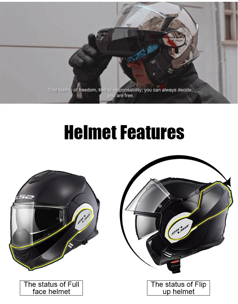 LS2 FF399 Valiant moto cycle Helmet Flip Up Man Woman moto cross Helmet casco moto с анти-туманом Pinlock capacete de moto cicleta