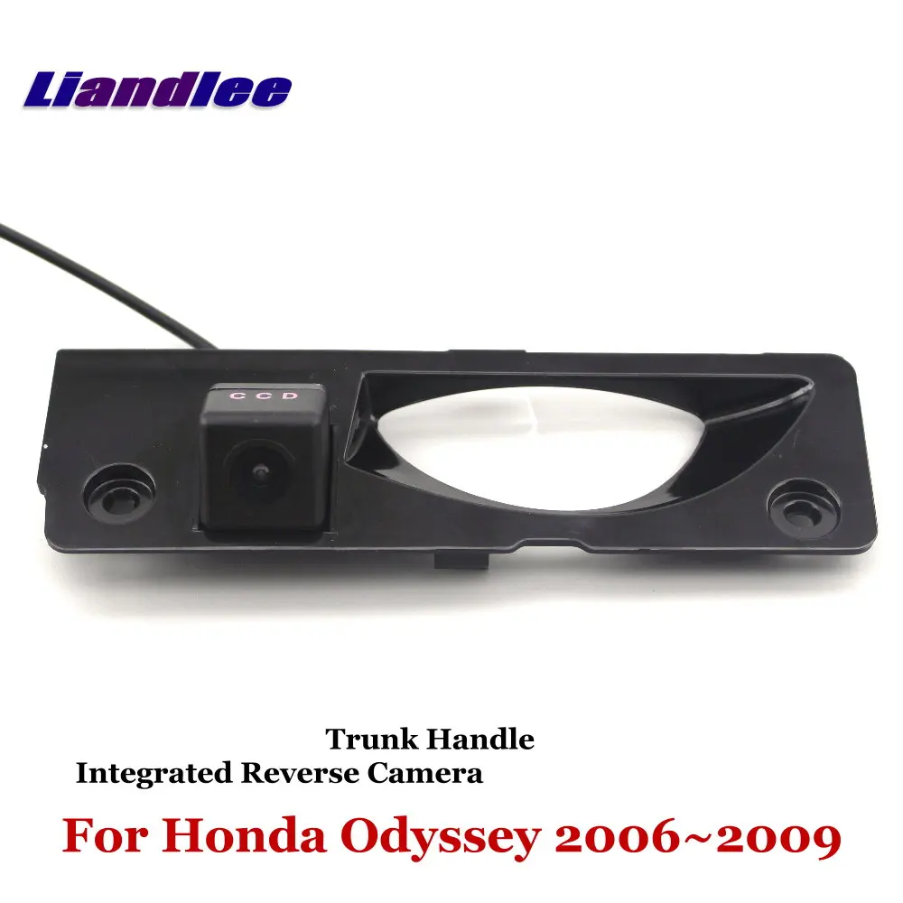

Liandlee For Honda Odyssey 2006~2009 Car Reverse Parking Camera Backup Rear View Camera / Trunk Handle Integrated Nigh Vision