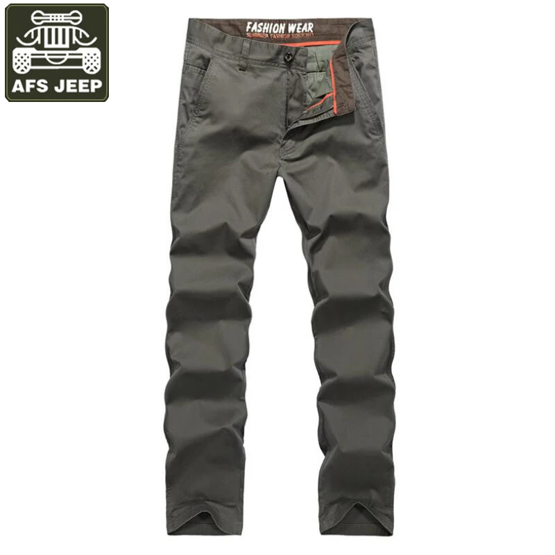 AFS JEEP 2017 Brand Mens Pants Leisure Straight Cargo