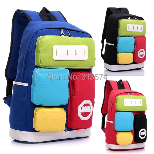 colourful backpacks women's