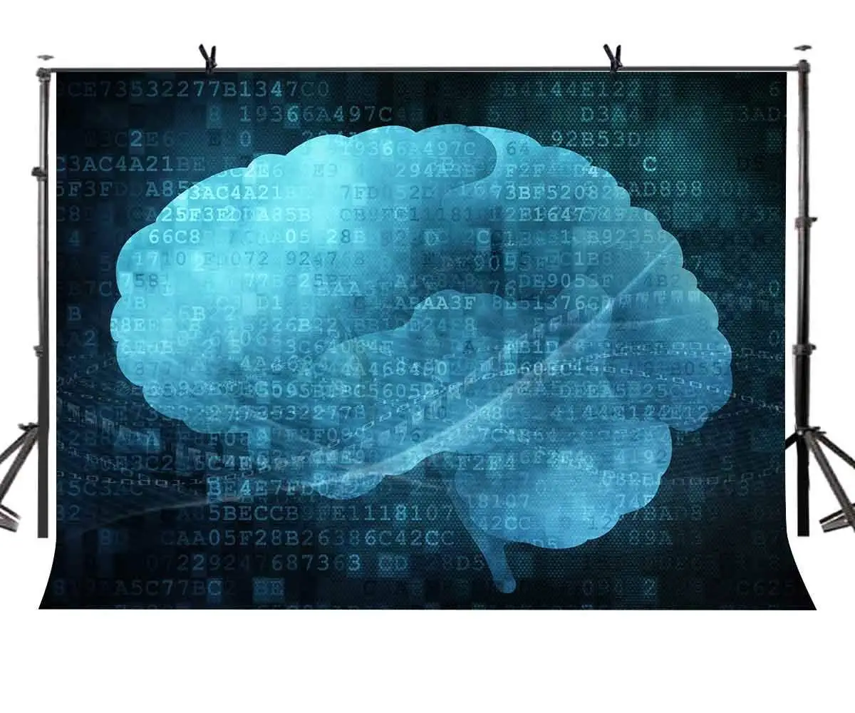 

7x5ft Cloud Storage Backdrop Creative Brain Cloud Storage Photography Background and Studio Photography Backdrop Props