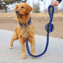 Светоотражающие большой собаки поводок нейлоновой веревкой Pet Running отслеживания поводки длинные ведущий собак альпинизм Веревки для средних и крупных большой собака