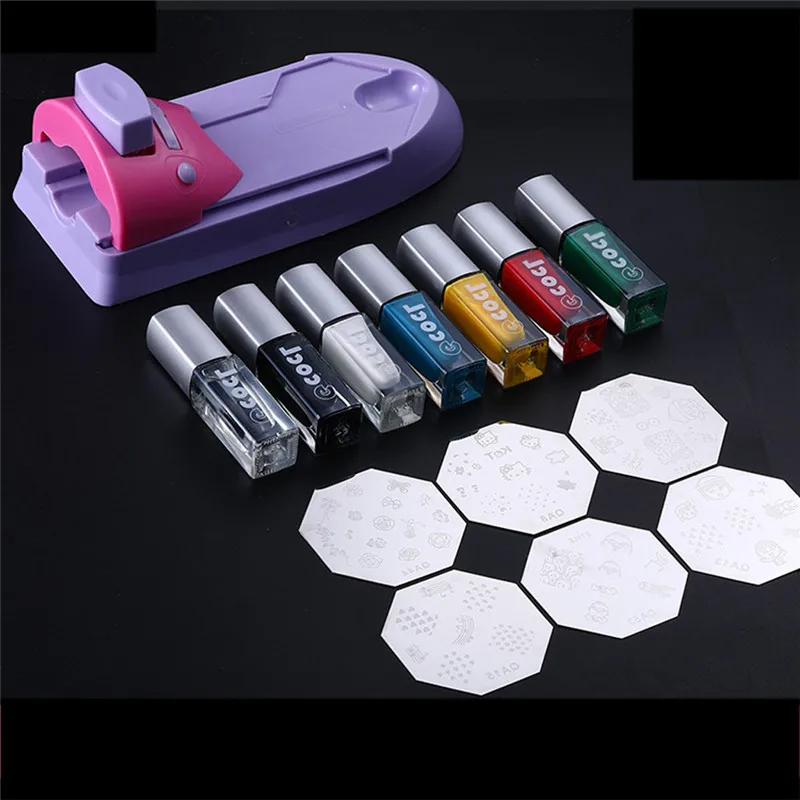 

Nail Art Printer Drawing Printing Pattern Stamp Manicure Machine Stamper DIY Kit