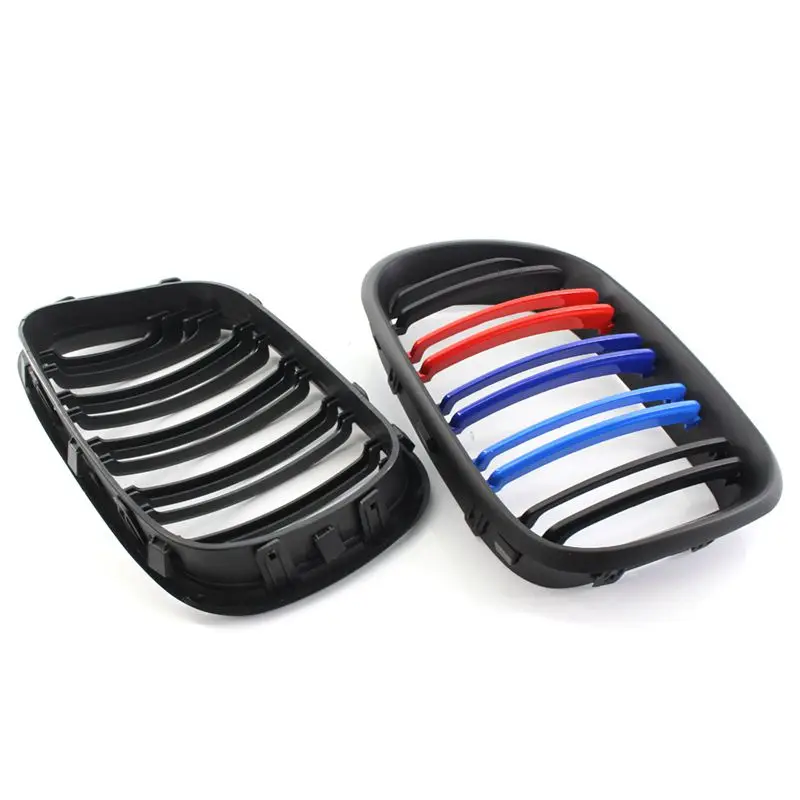 

Car Front Bumper Cover Mute Black Dual Line Racing In The Network Suitable For 1999-2003 BMW E53 X5 51138250051 51138250052