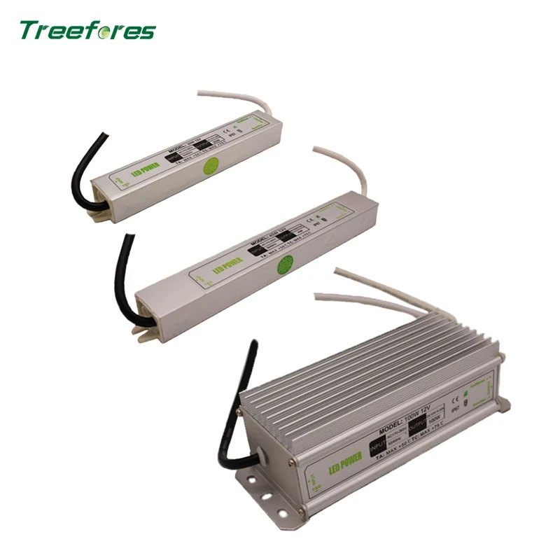 

IP67 Waterproof DC12V 20W 45W 100W AC170-265V Lighting Transformers LED Driver Power Adapter For LED Strip Light Switch Power