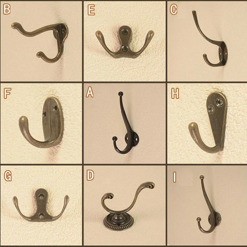 20PC Retro Wall Door Hooks For Clothes Coat Hat Bag Towel Bath Hanger Lot 20PC Retro Wall Door Hooks For Clothes Coat Hat Bag Towel Bath Hanger Lot