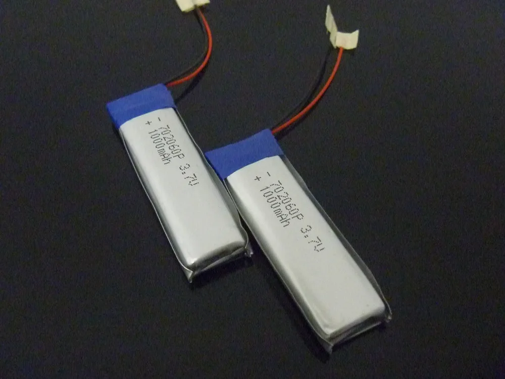 ultra thin lithium polymer battery 3.7V li polymer battery 1000mah 072060 702060