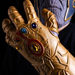 Мстители Бесконечность войны маска Таноса Бесконечность рукавицы косплей перчатки латексный шлем супергерой Мстители маска Таноса s Хэллоуин реквизит - Цвет: gloves