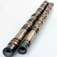 Профессиональная китайская бамбуковая флейта, одна секция, концертная флейта C D E F G Flauta Istrumento, музыкальная, ручная работа, китайский бамбук dizi - изображение