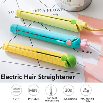 

Mini Steam flat Hair iron hair straightener Curler Straightening steampod Cute Professional Curling Hair irons