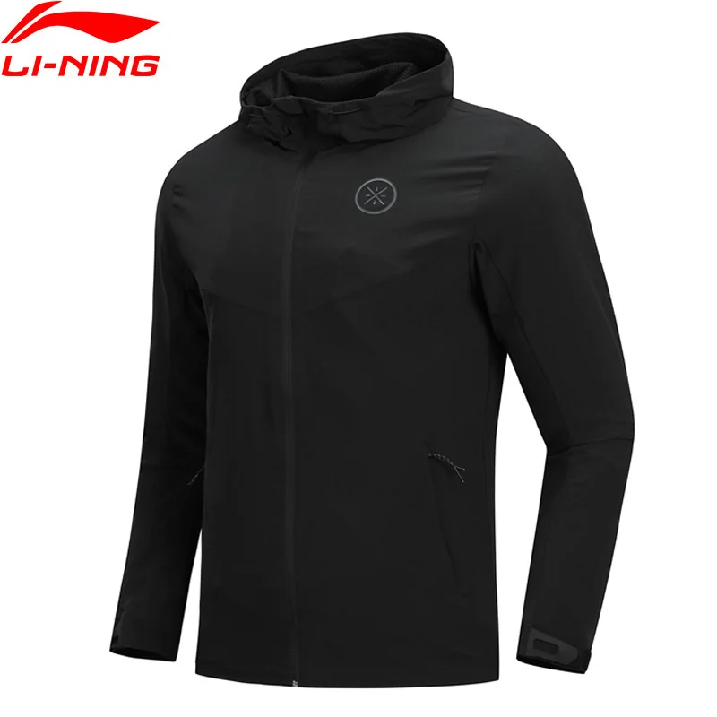 

Li-Ning Men Wade Series Sports Coat Slim Fit 88% Polyester 12% Spandex LiNing Comfort Sport Windbreaker AFDN167 CJAS18