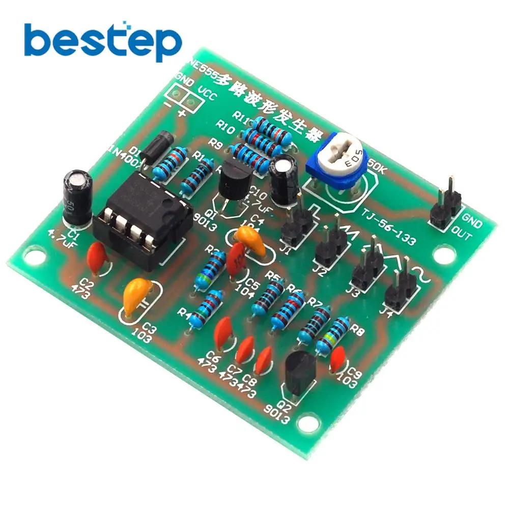 

Multi-Channel NE555 Waveform Generator Module Sine Triangle Square Wave DIY Kits