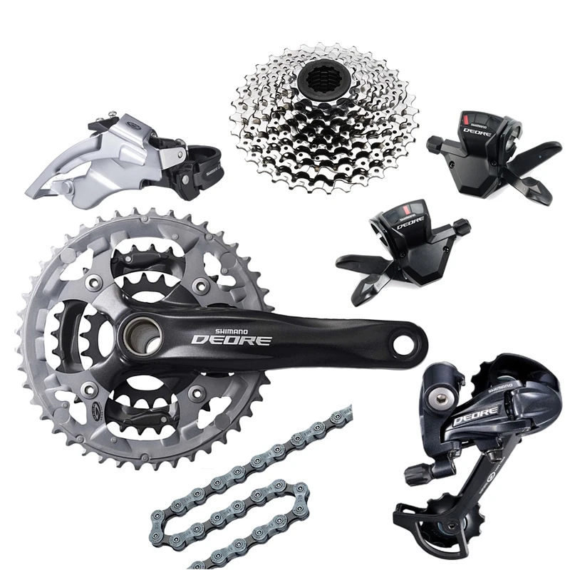 Shimano DEORE M590 shifting system with Alivio M430 Crankset 27S