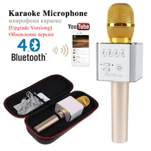 

Bluetooth Karaoke Microphone Wireless Professional Player speaker With Carring Case For Iphone Android for Family Meeting Time