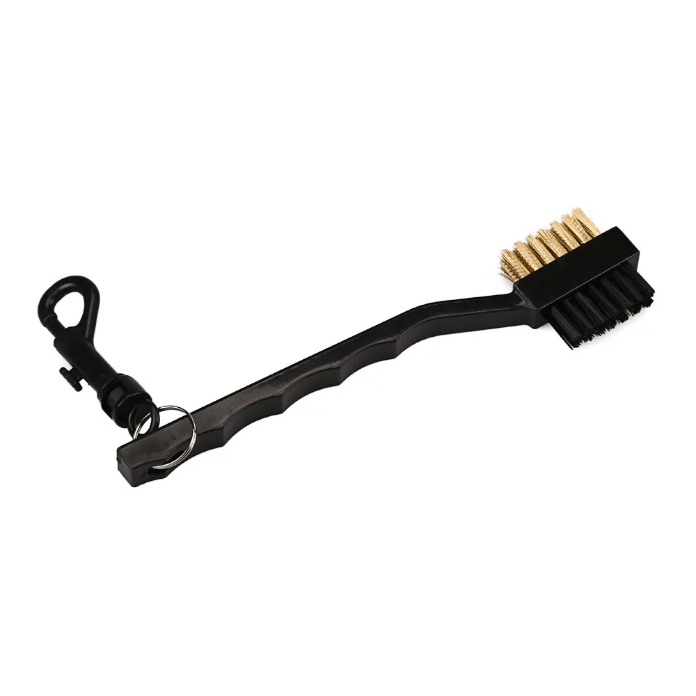 2 x Golf Club Brush Groove Cleaner Dual Irons Woods New steel & nylon