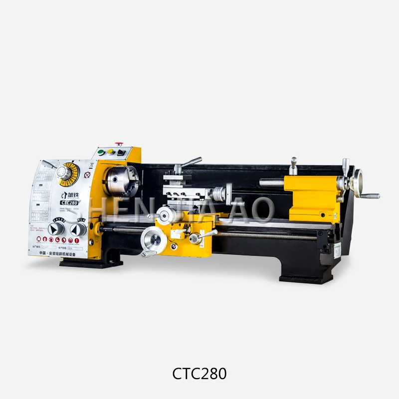 CTC280 многофункциональный промышленный токарный станок маленький токарный станок Настольный металлический Обычный токарный станок 220 В 1 шт