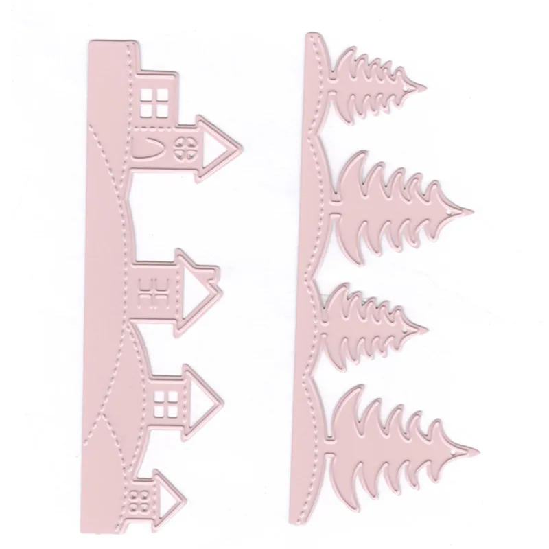 

GJCrafts House Tree Dies Metal Cutting Dies New 2019 for Card Making DIY Scrapbooking Embossing Cuts Craft Decoration Frame Dies