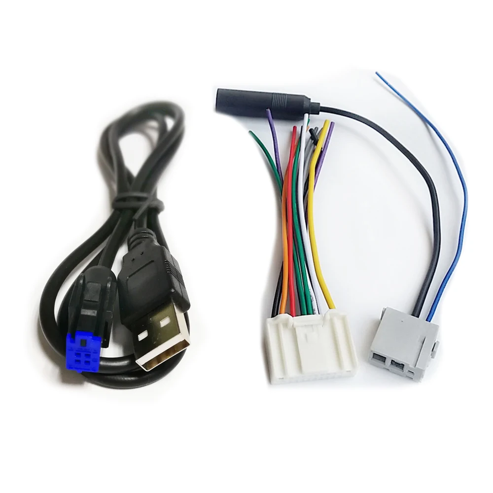 Biurlink Автомобильная стерео 4Pin USB аудио Проводная антенна кабель для Nissan Qashqai