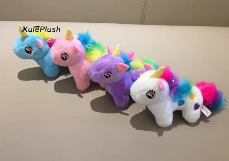 

Popular Little Mini 11CM , Colorful horse Plush Toy ; Key Chain doll , animal horse toys , 4colors- Plush TOY