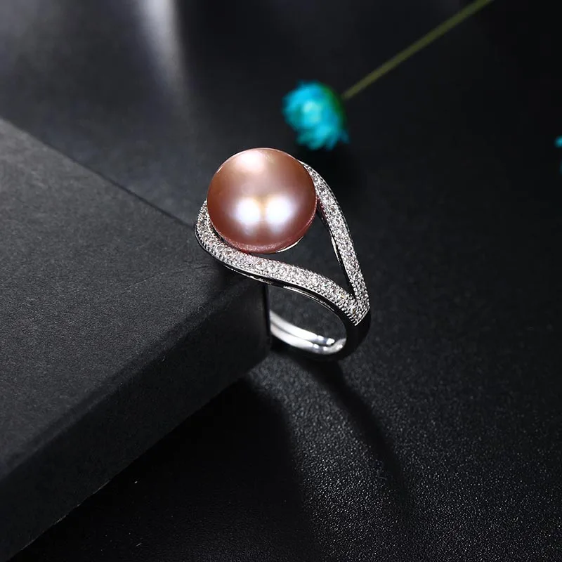 Dainashi 100% Настоящее Жемчужное кольцо пресной воды для Для женщин подарок 925