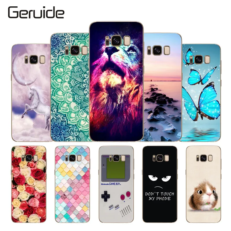 

Geruide Soft TPU Cover For Smsung S8 Case, Painting Back Protect Skin Shell for Galaxy S8 Plus Phone Bags Case