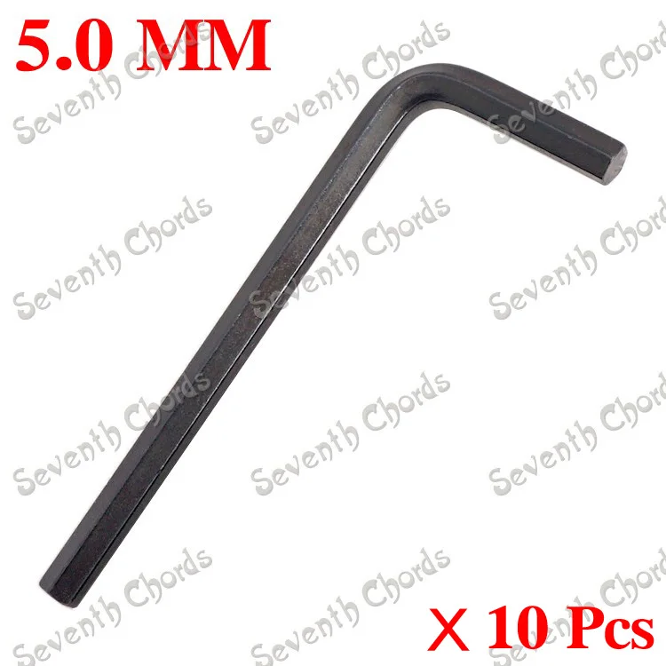10 Pcs 5mm L Shape Electric Bass Guitar Neck Truss Rod Adjustment Hexagon Allen wrench Guitar