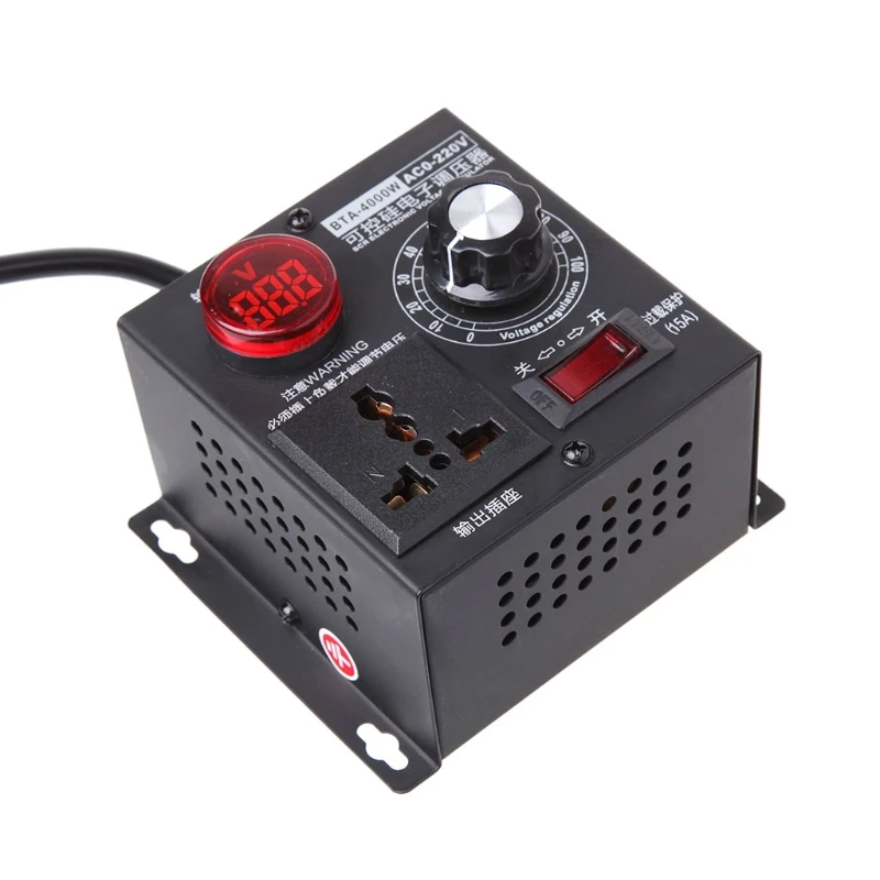 4000 Вт AC 220 В SCR Электронный регулятор напряжения тиристорный электронный контроллер