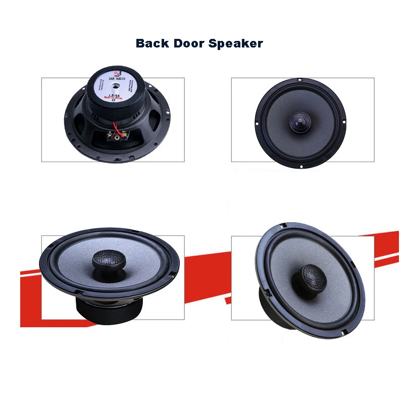 A Full Set of 6.5inch Car Hifi Speakers Woofer Speakers For Front Door And Coaxial For Back Door