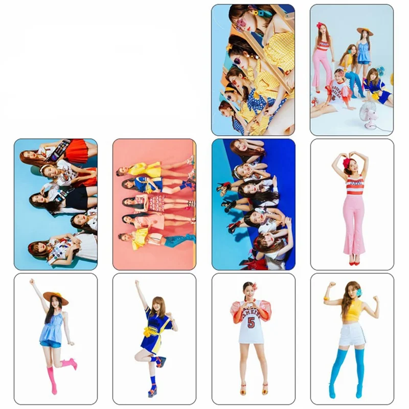 

Youpop KPOP Red Velvet The Red Summer Album Photo Card K-POP Self Made Paper Cards Autograph Photocard 10Pcs/set
