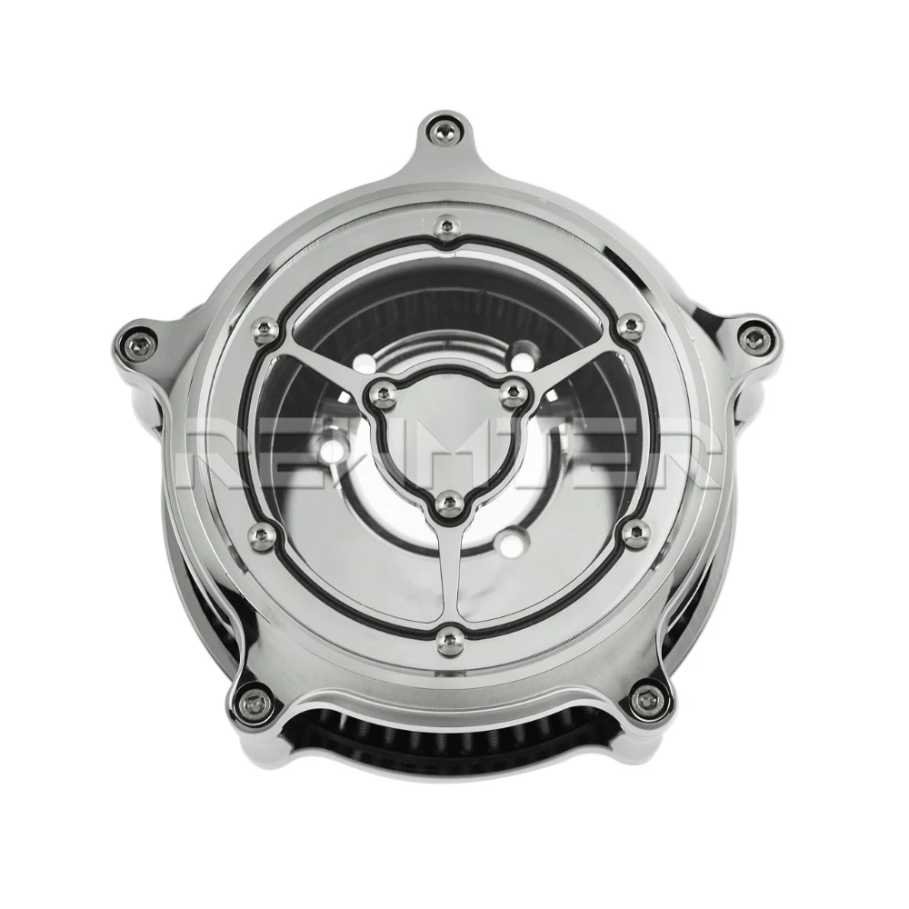 REWMTER-Motorcycle-Air-Intake-Filter-Air-Cleaner-Aluminum-For-Harley-Sporster-Dyna-Softail-Street-Glide-Road (3)