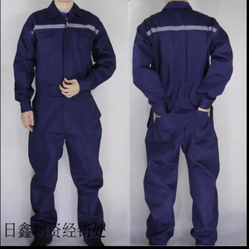 

Plus Size Mens Polyester And Cotton One-piece Overalls Mechanics Electrician Protective Winter Jumpsuit Tooling Factory Clothing