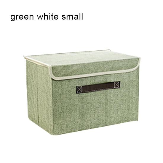 Коробка для хранения одежды с крышкой одежда носки игрушки закуски разное Oraganier Косметика Домашняя одежда коробка для хранения ящики/Органайзер - Цвет: green-w-s