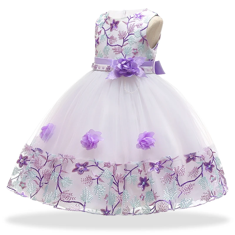 Children's Mesh Printed Frock - Image 2