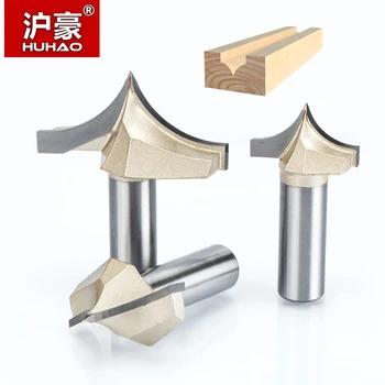 

HUHAO 1pcs 1/4" 1/2" Shank Woodworking Cutter Double Edging Router Bits for wood carbide Woodworking Engraving Tools carving bit