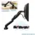 F80 Monitor Desk Mount Stand 17-27" Computer Monitor Holder Arm Gas Spring Full Motion Flexible TV Monitor Mount Loading 2-6,5 кг