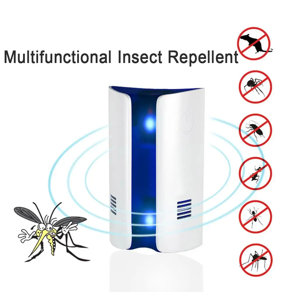 

Multi-Functional Dual Ultrasonic+ Electromagnetic Wave Electronic Dispeller Repellent Insect Repeller Mouse Mosquito Cockroach
