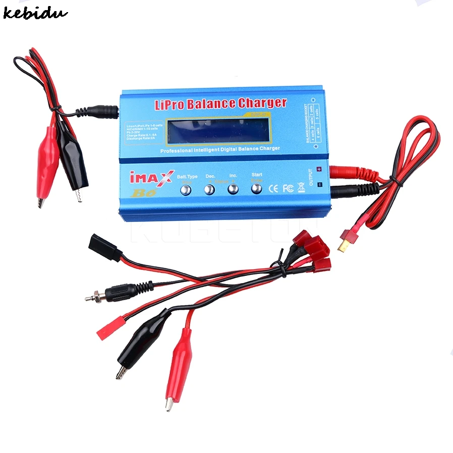 

Kebidu 2018 iMAX B6 Lipro NiMh Li-ion Ni-Cd RC Battery Balance Digital Charger Discharger Professional Intelligent Charger