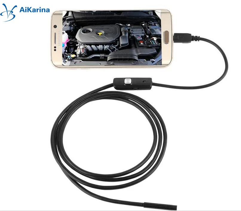 

5.5mm Focus Camera Lens 1M/1.5M/2M/3.5M/5M Waterproof 6 LED Android Endoscope Mini USB Cable Endoscope Inspection Camera