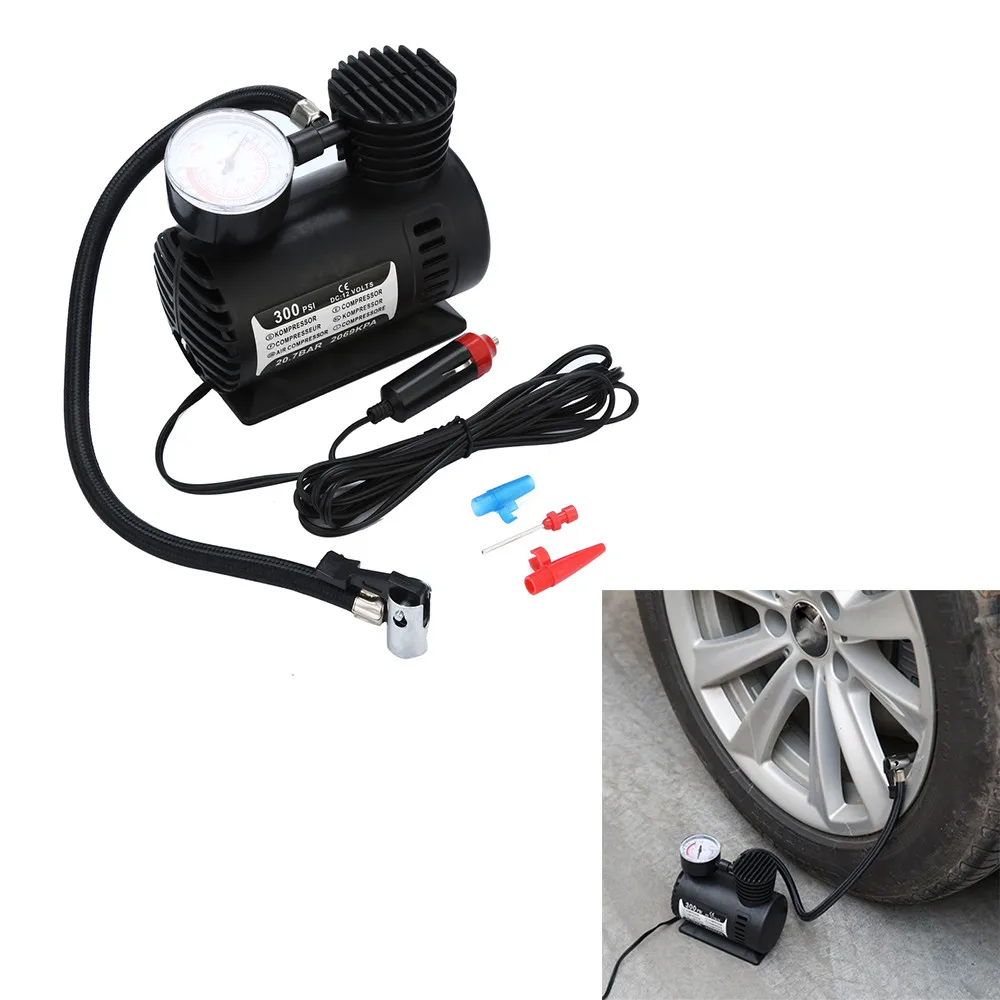 1Pc Floor Pump Portable Bicycle Tire Floor Pump Foot Pump for Vehicle Car Travel