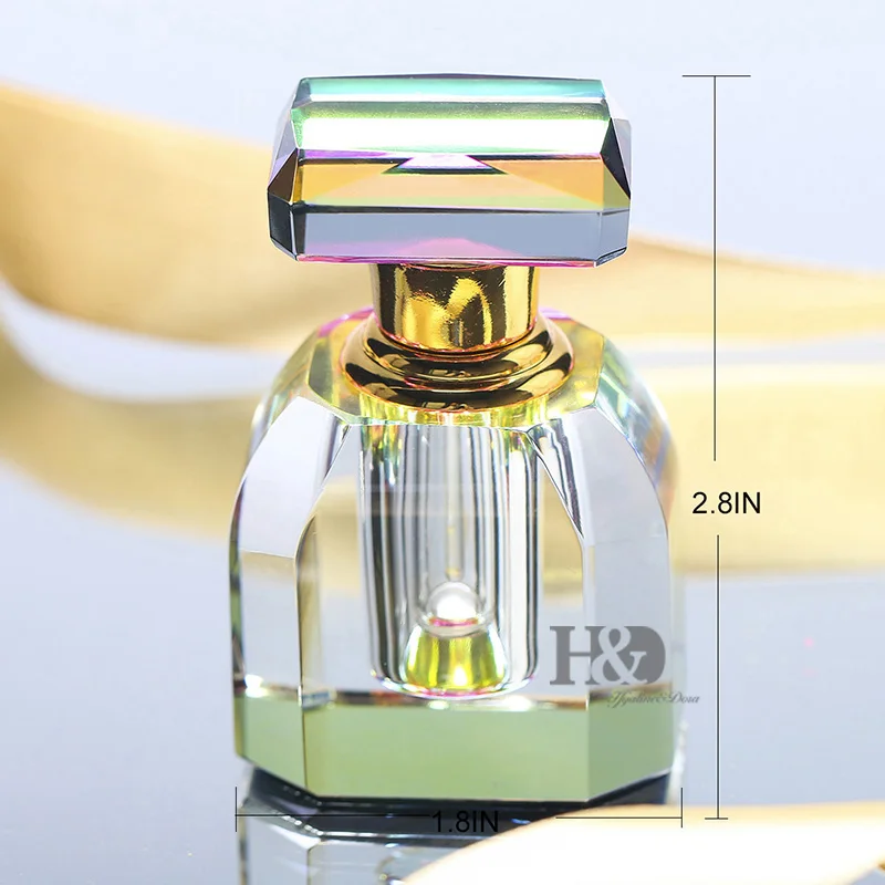 H&D 4ML Clear Vintage Crystal Empty Mini Refillable Perfume Bottle Table Decor Gift Antiqued Empty Perfume Containers Home Decor H&D 4ML Clear Vintage Crystal Empty Mini Refillable Perfume Bottle Table Decor Gift Antiqued Empty Perfume Containers Home Decor
