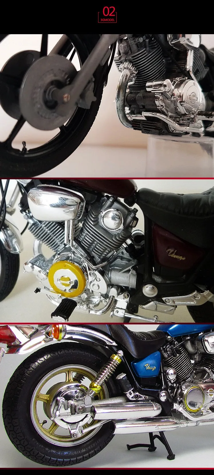 1/12 масштабная модель мотоцикла, наборы для сборки YAMAHA XV1000 Virago, комплект для сборки двигателя DIY Tamiya 14044