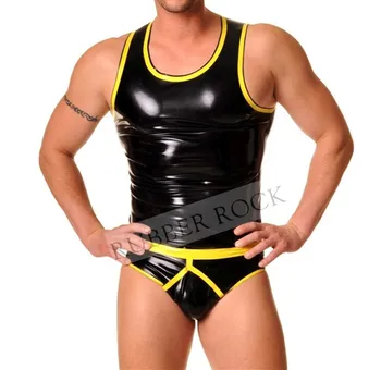 

Latex Men's Briefs Latex Rubber knickers Sexy Underwear Y Front (No Vest)