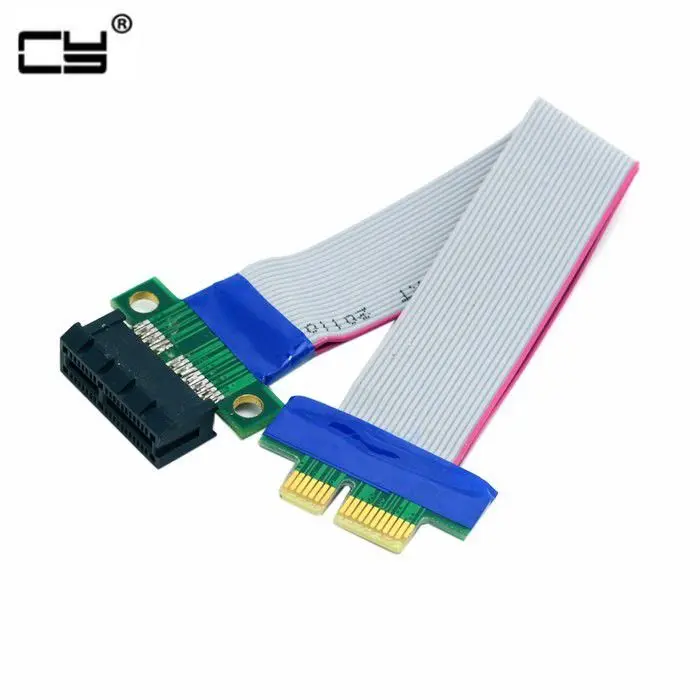 

New arrive PCI Express Flex Relocate Cable PCI-E 1X to 1x Slot Riser Card Extender Extension Ribbon for Bitcoin Miner 20cm