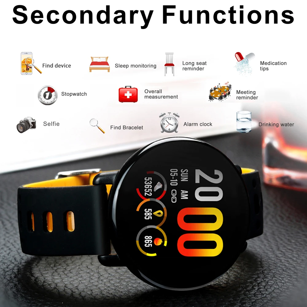 RGTOPONE Цифровые Смарт-часы для мужчин IP68 Водонепроницаемые спортивный режим умные часы Bluetooth фитнес-трекер для измерения сердечного ритма часы